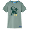 Vidaxl kindershirt 104 kakikleurig
