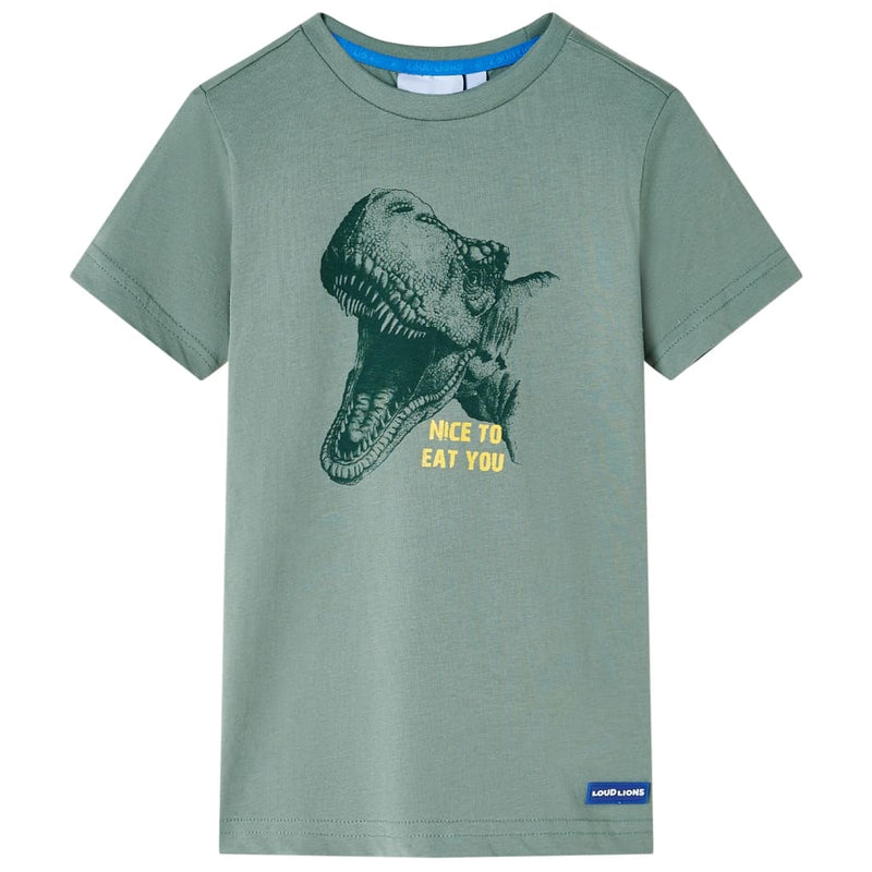 Vidaxl kindershirt 128 kakikleurig