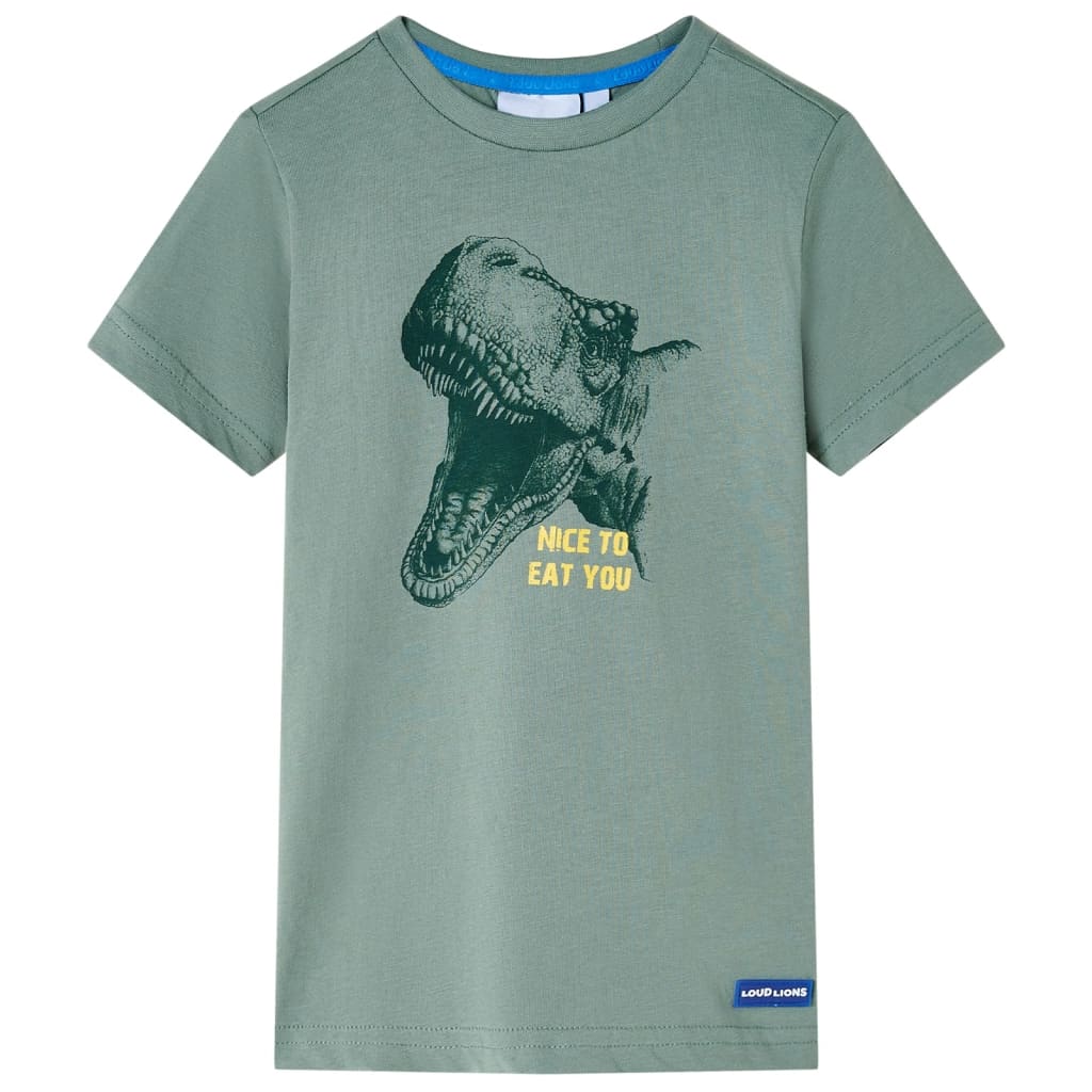 Vidaxl kindershirt 140 kakikleurig