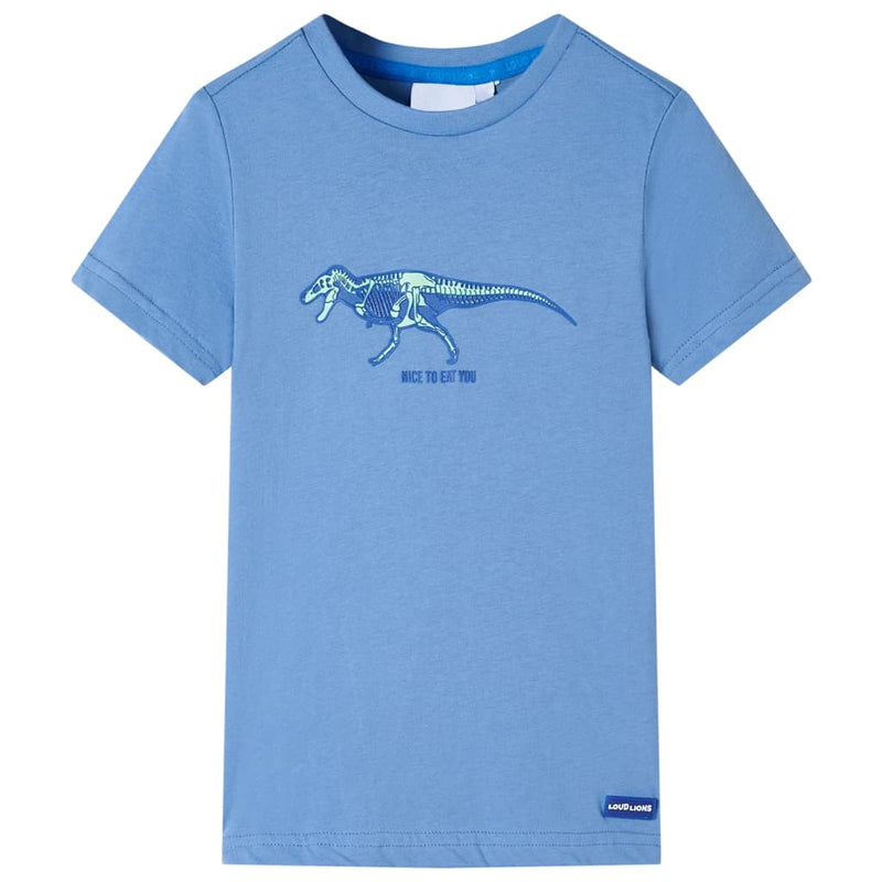 Vidaxl kindershirt 140 middelblauw