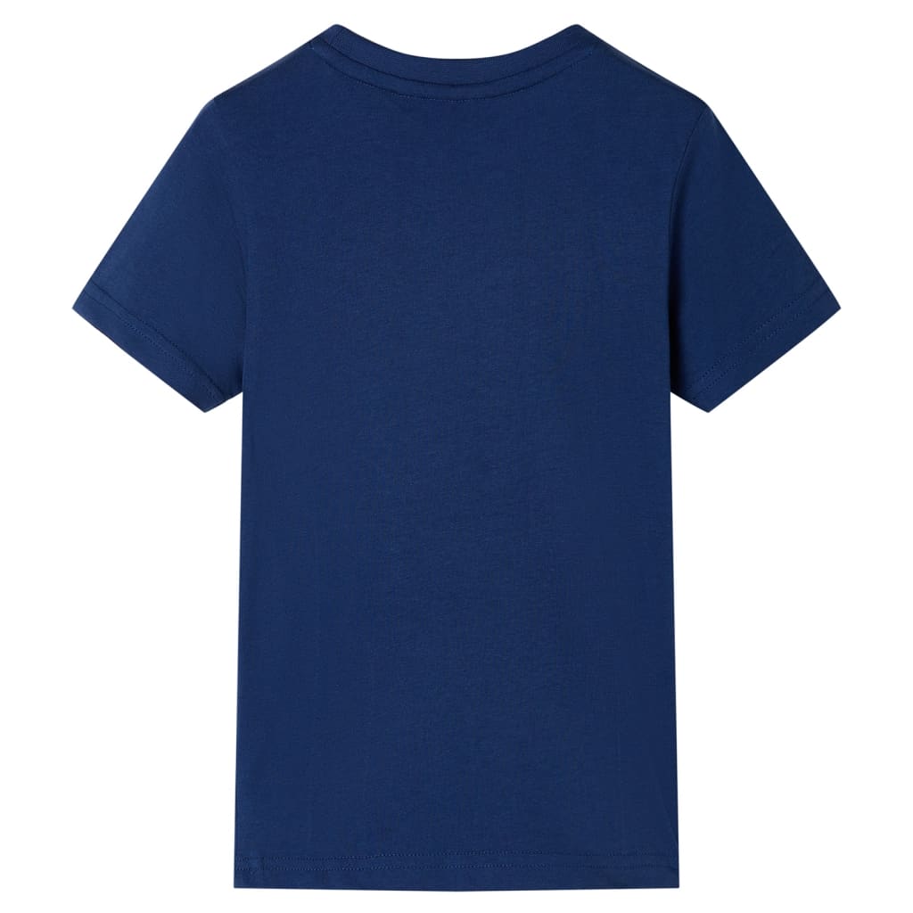 VidaXL Kindershirt 104 donkerblauw