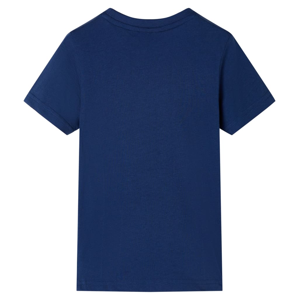 VidaXL Kindershirt 116 donkerblauw