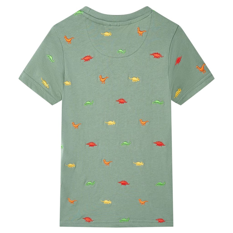 Vidaxl kindershirt met korte mouwen 104 kakikleurig