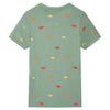 Vidaxl kindershirt met korte mouwen 128 kakikleurig