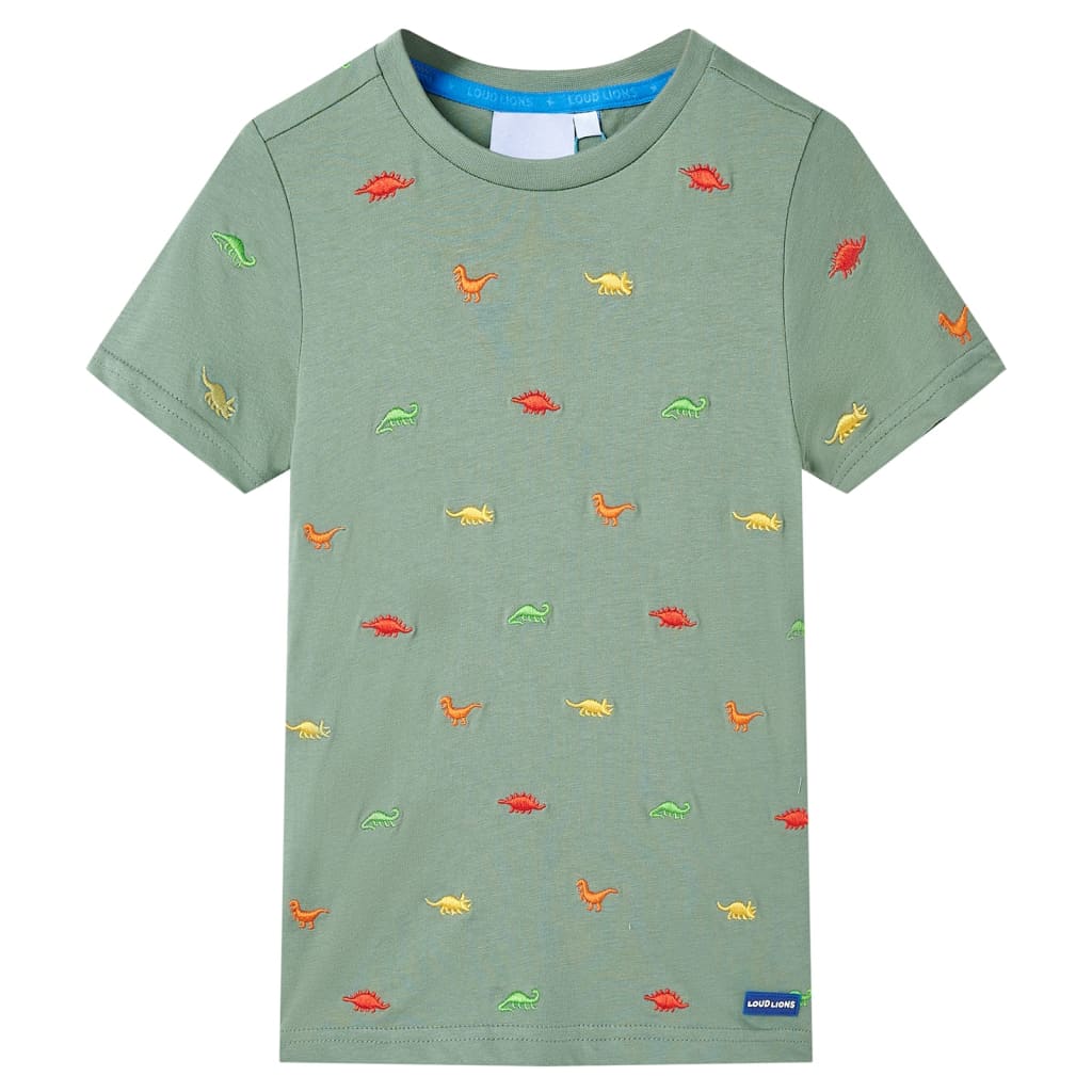 Vidaxl kindershirt met korte mouwen 140 kakikleurig