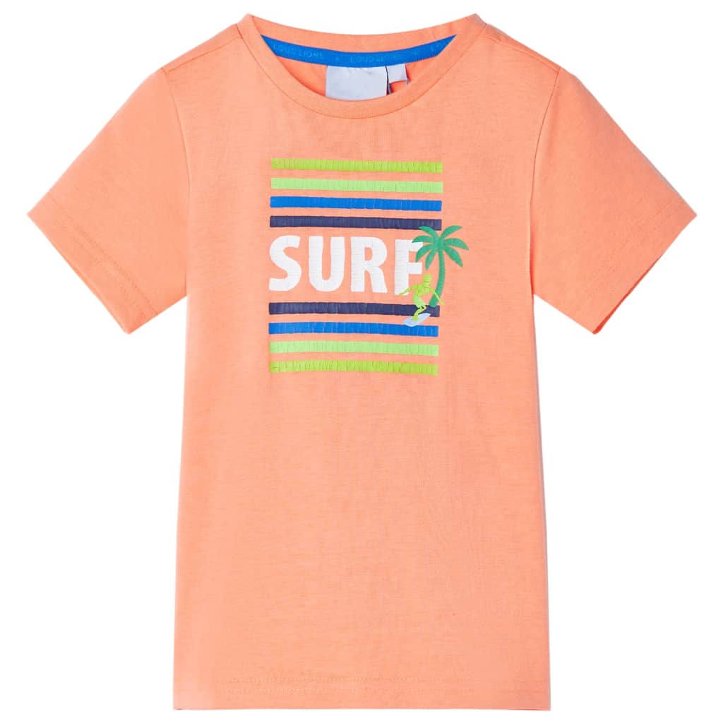 VidaXL Kindershirt 92 neonoranje