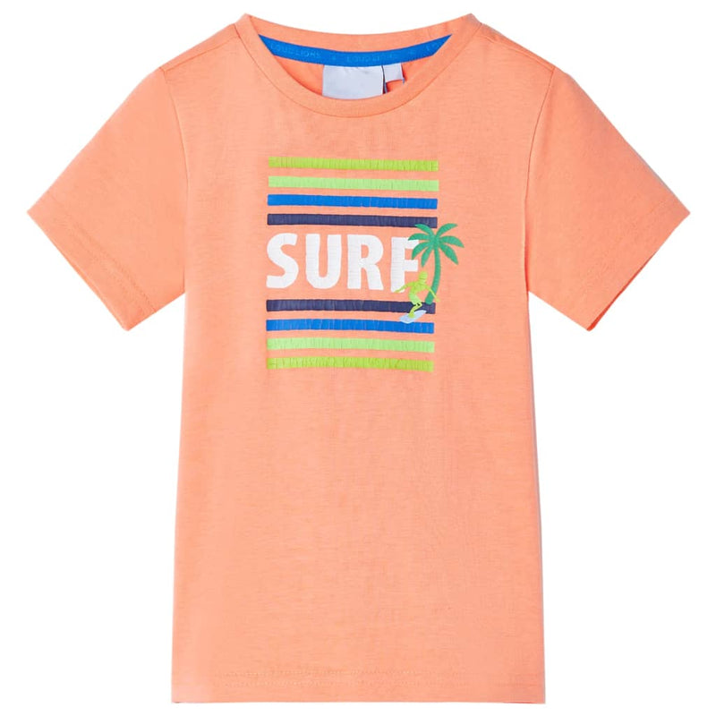 VidaXL Kindershirt 92 neonoranje
