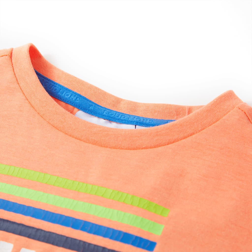 VidaXL Kindershirt 92 neonoranje