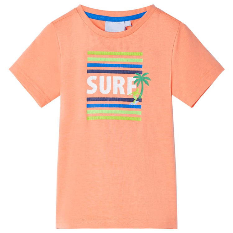 VidaXL Kindershirt 104 neonoranje