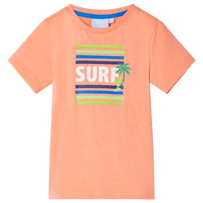 VidaXL Kindershirt 140 neonoranje