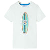 Vidaxl kindershirt met korte mouwen 116 ecru