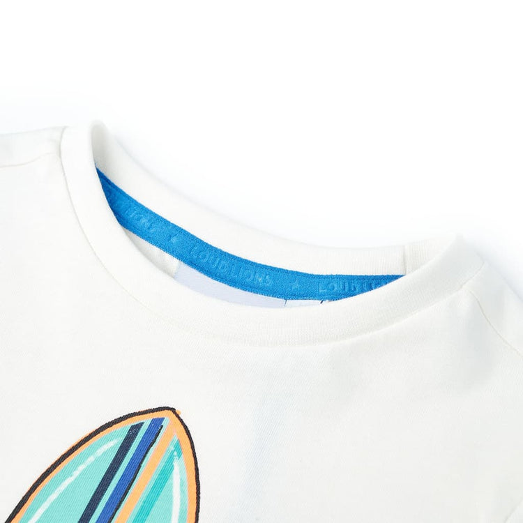 Vidaxl kindershirt met korte mouwen 116 ecru