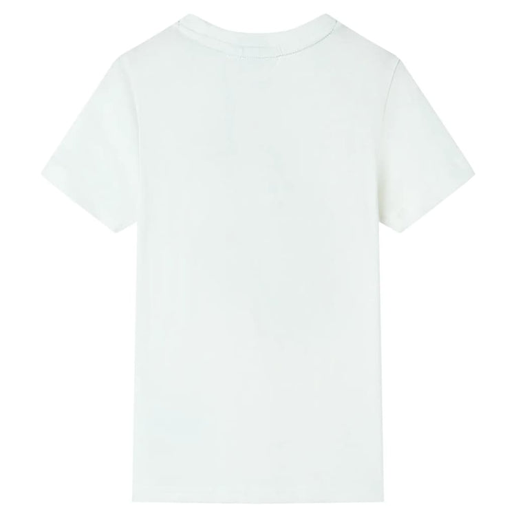 Vidaxl kindershirt met korte mouwen 128 ecru