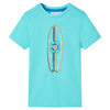 VidaXL Kindershirt met korte mouwen 104 zeeblauw