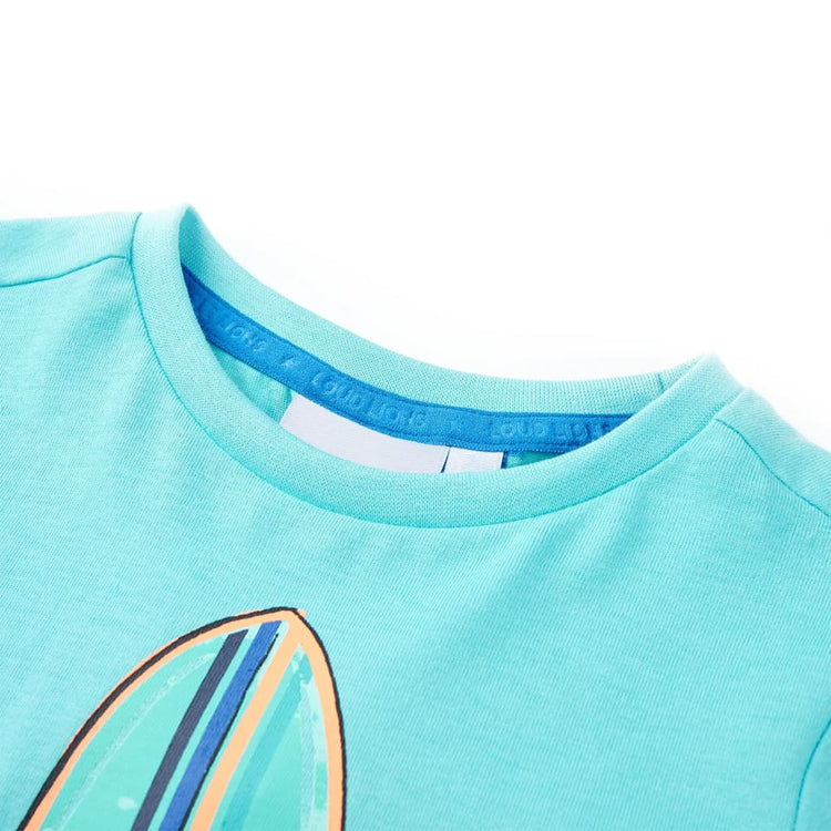 VidaXL Kindershirt met korte mouwen 104 zeeblauw