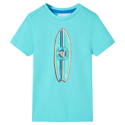 VidaXL Kindershirt met korte mouwen 128 zeeblauw