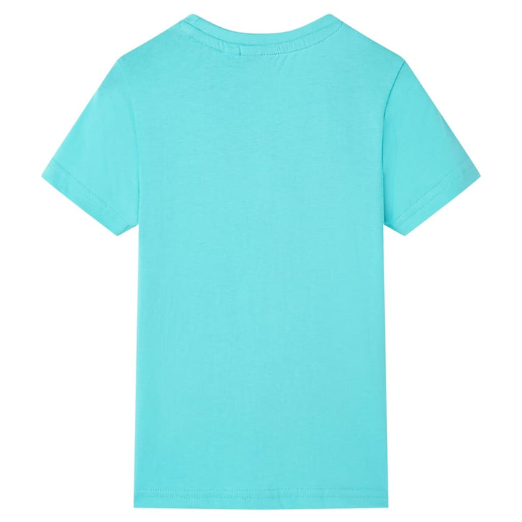 VidaXL Kindershirt met korte mouwen 128 zeeblauw
