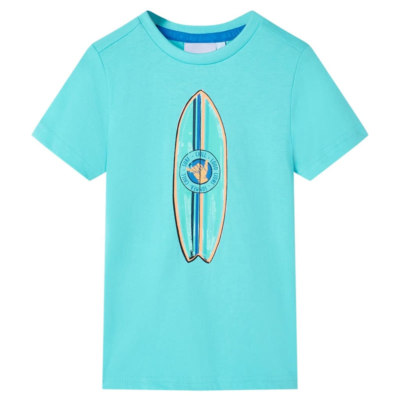 Vidaxl kindershirt met korte mouwen 140 zeeblauw