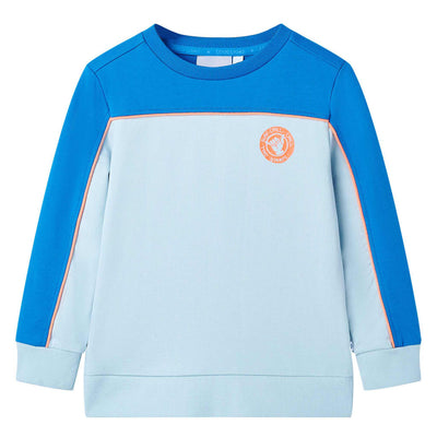 VidaXL Kindertrui 92 felblauw en lichtblauw