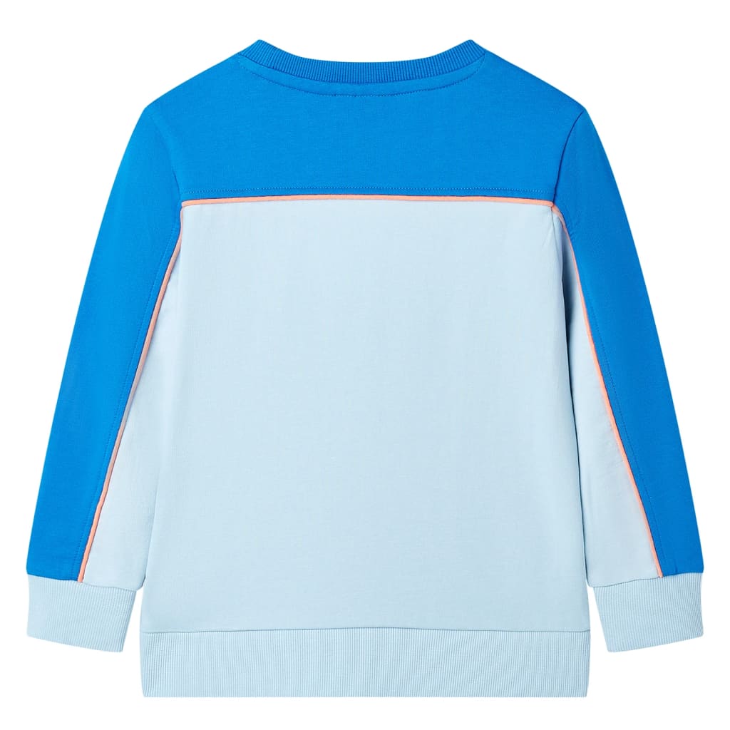 VidaXL Kindertrui 92 felblauw en lichtblauw