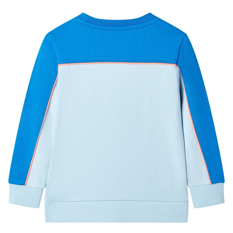 Vidaxl kindertrui 104 felblauw en lichtblauw