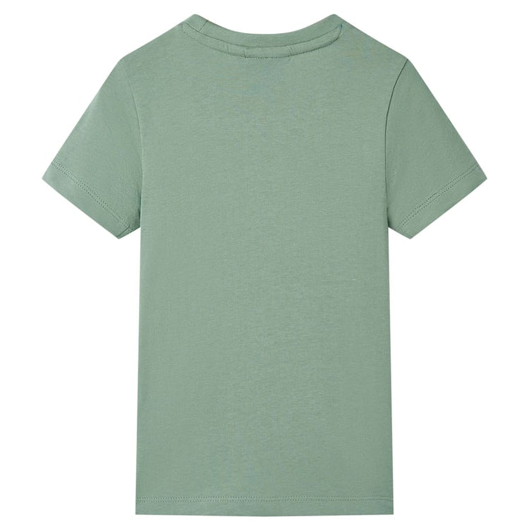 VidaXL Kindershirt met korte mouwen 140 kakikleurig