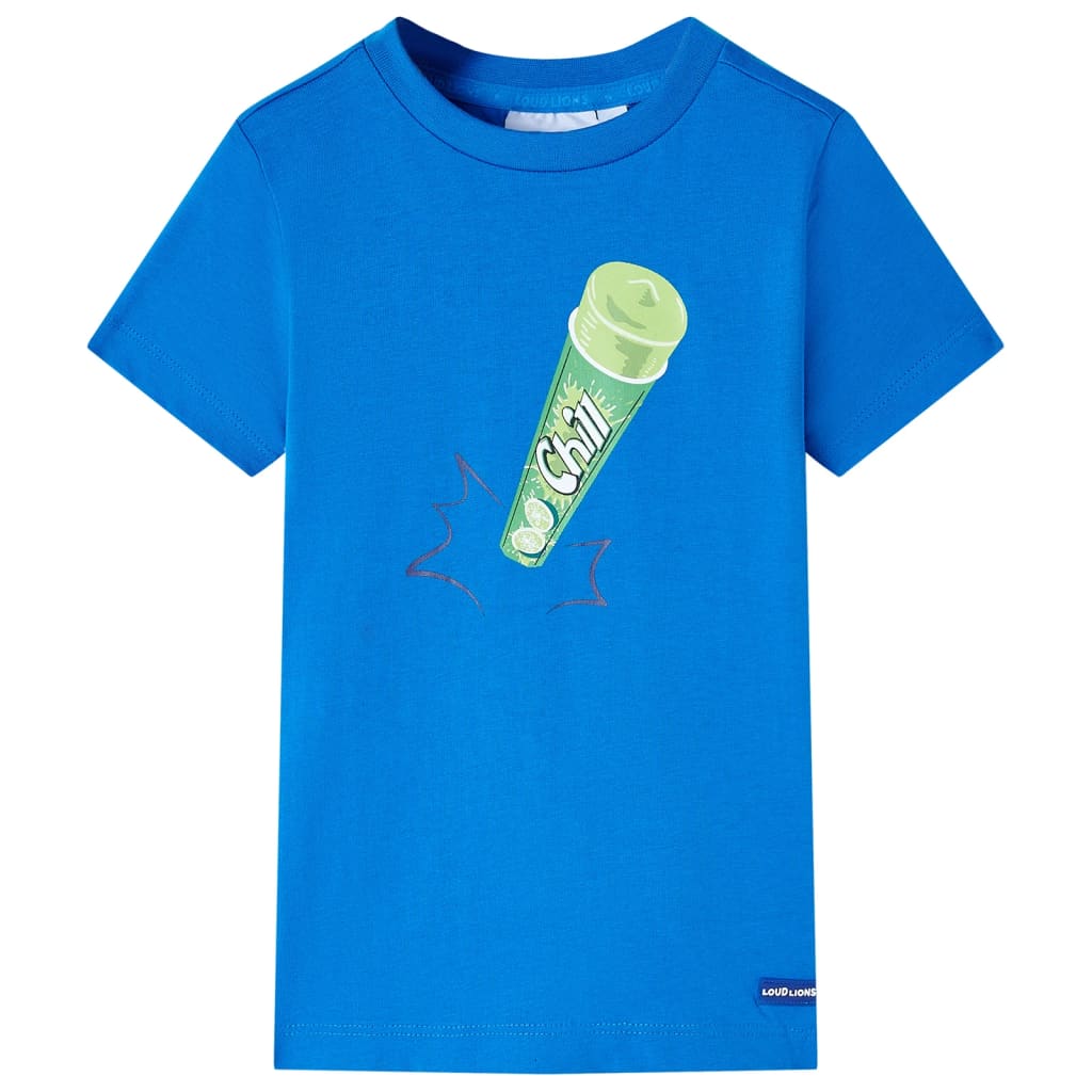 VidaXL Kindershirt 104 felblauw