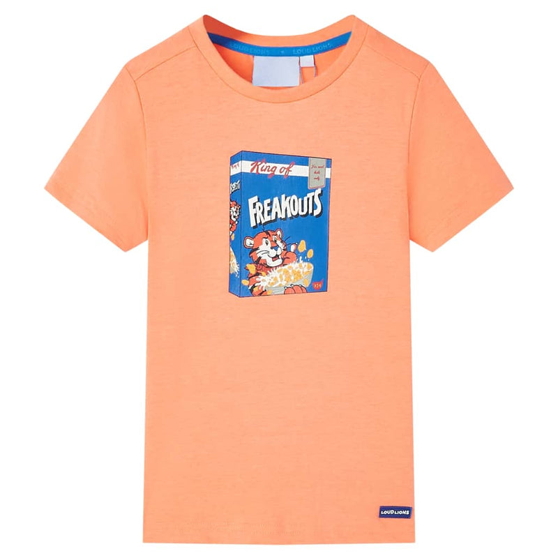 VidaXL Kindershirt met korte mouwen 92 neonoranje