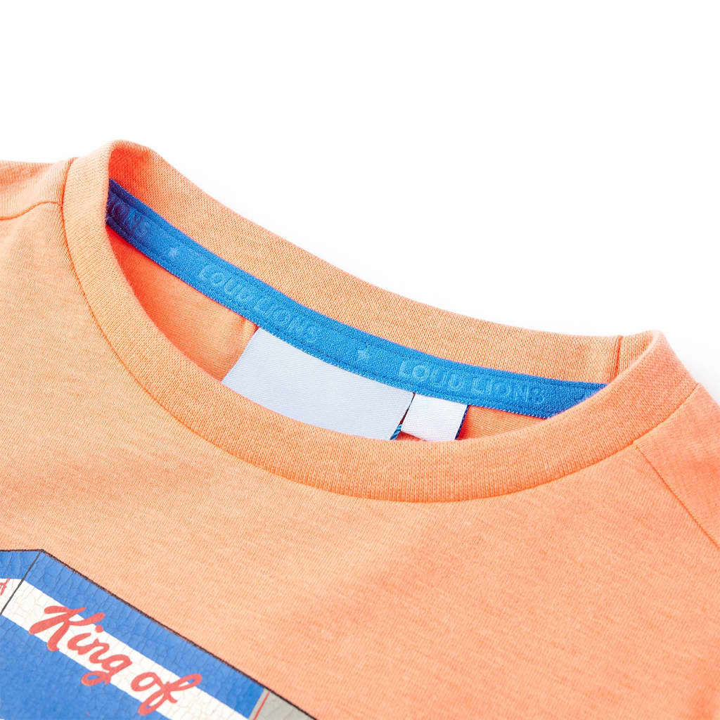 VidaXL Kindershirt met korte mouwen 92 neonoranje