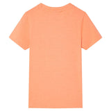 VidaXL Kindershirt met korte mouwen 128 neonoranje - afbeelding 2