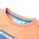 VidaXL Kindershirt met korte mouwen 128 neonoranje - afbeelding 3
