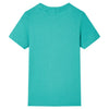 VidaXL Kindershirt met korte mouwen 128 donkermintkleurig