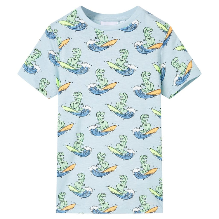 Vidaxl kinderpyjama met korte mouwen 140 lichtblauw