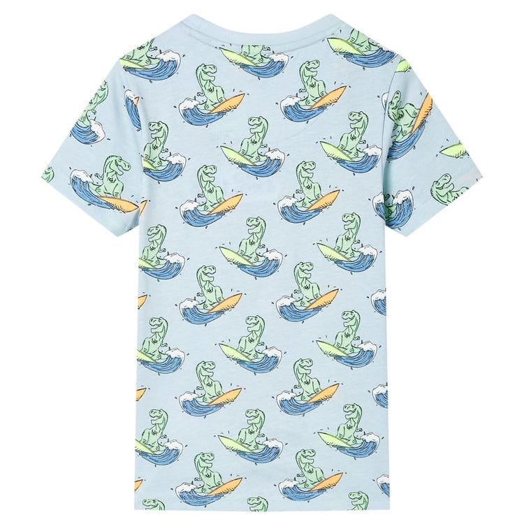 Vidaxl kinderpyjama met korte mouwen 140 lichtblauw