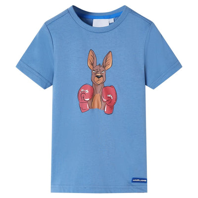 VidaXL Kindershirt met korte mouwen 104 middenblauw