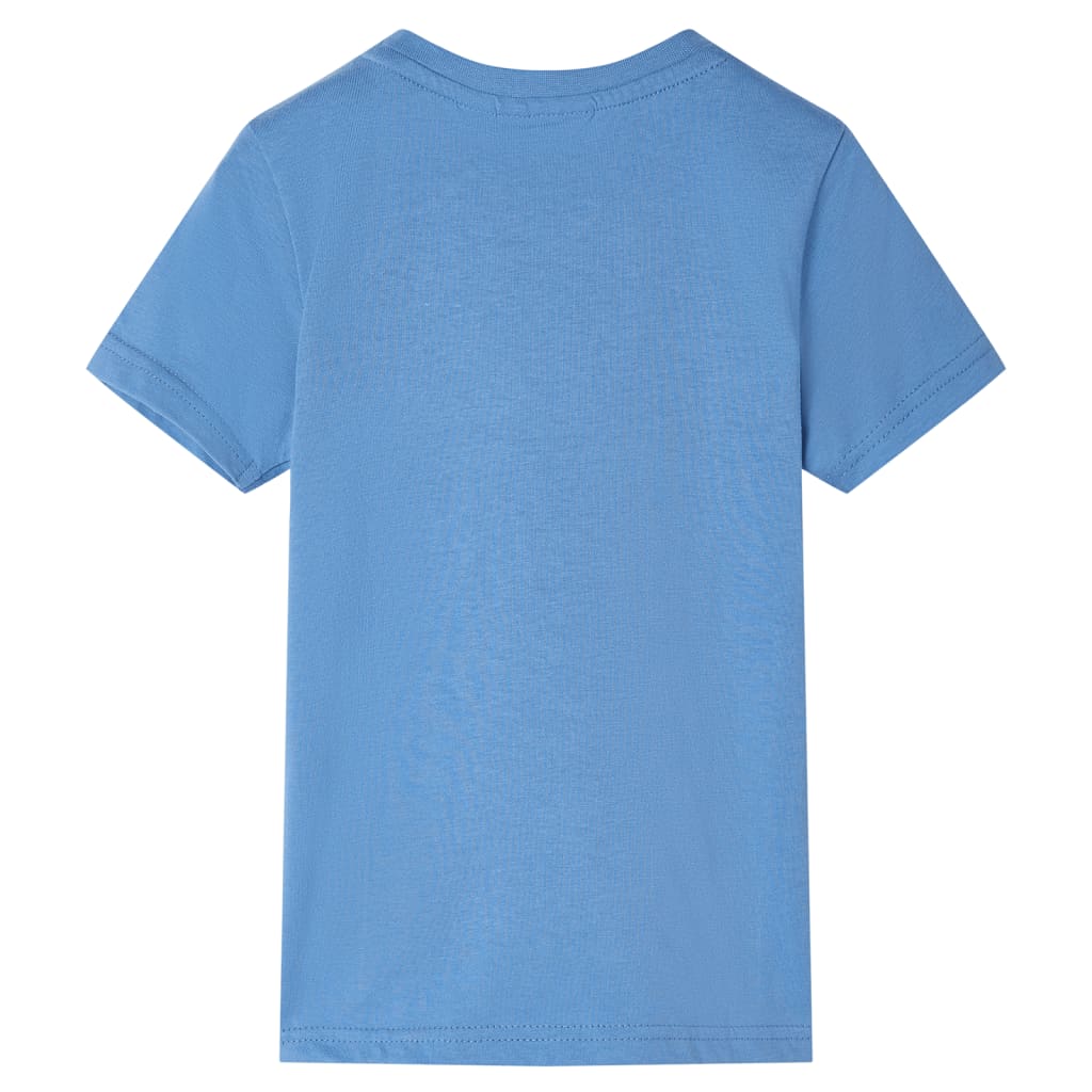 VidaXL Kindershirt met korte mouwen 128 middenblauw