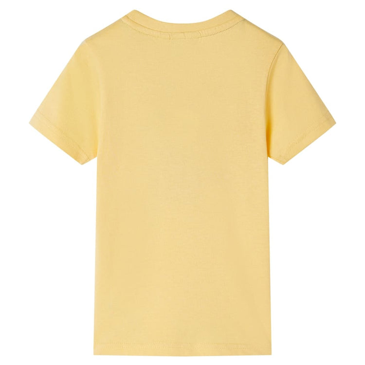 VidaXL Kindershirt met korte mouwen 104 geel
