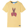 VidaXL Kindershirt met korte mouwen 116 geel