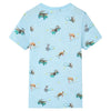 VidaXL Kindershirt 128 gemêleerd lichtblauw