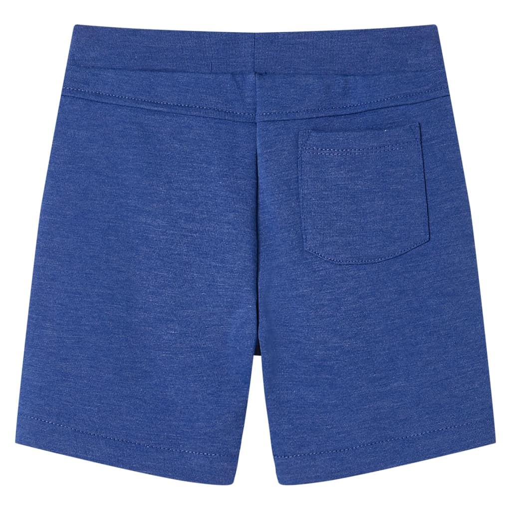 VidaXL Kindershorts met trekkoord 92 gemêleerd blauw