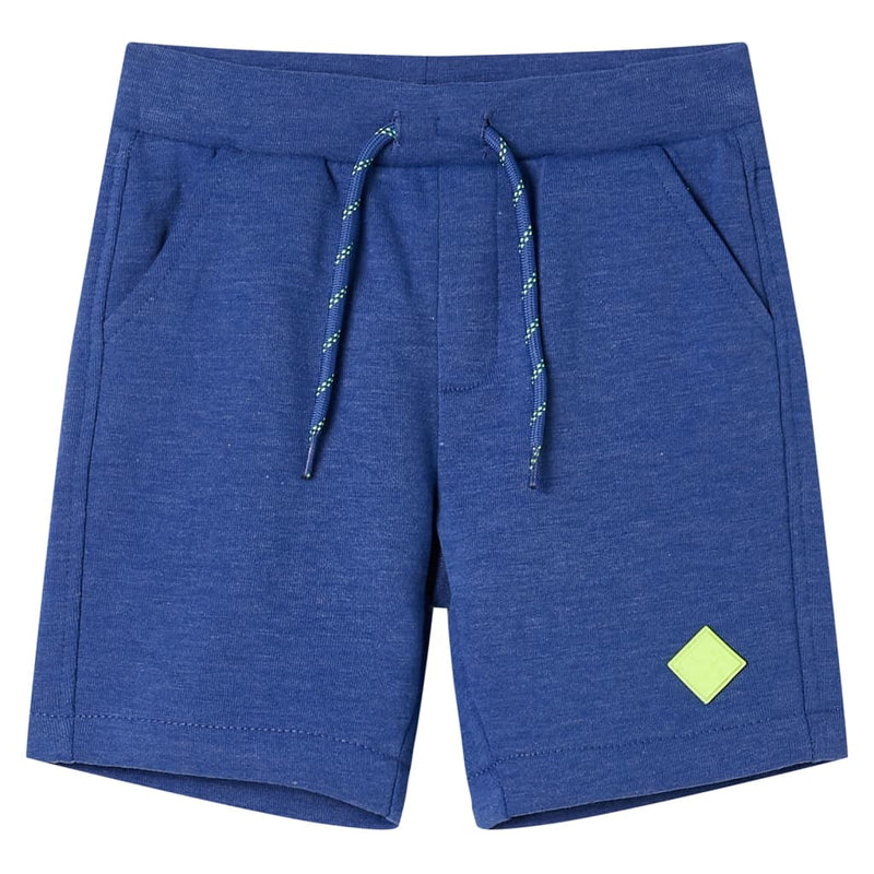 Vidaxl kindershorts met trekkoord 128 gemêleerd blauw