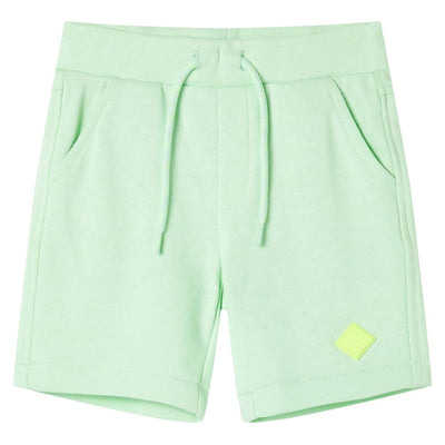 VidaXL Kindershorts met trekkoord 92 felgroen