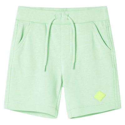 VidaXL Kindershorts met trekkoord 104 felgroen