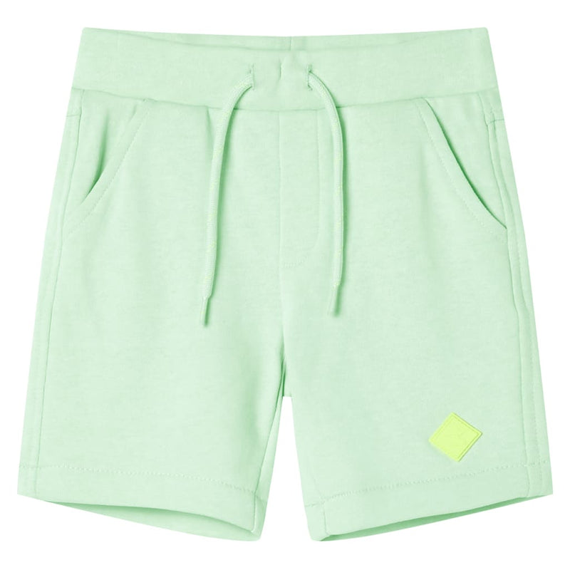 VidaXL Kindershorts met trekkoord 104 felgroen