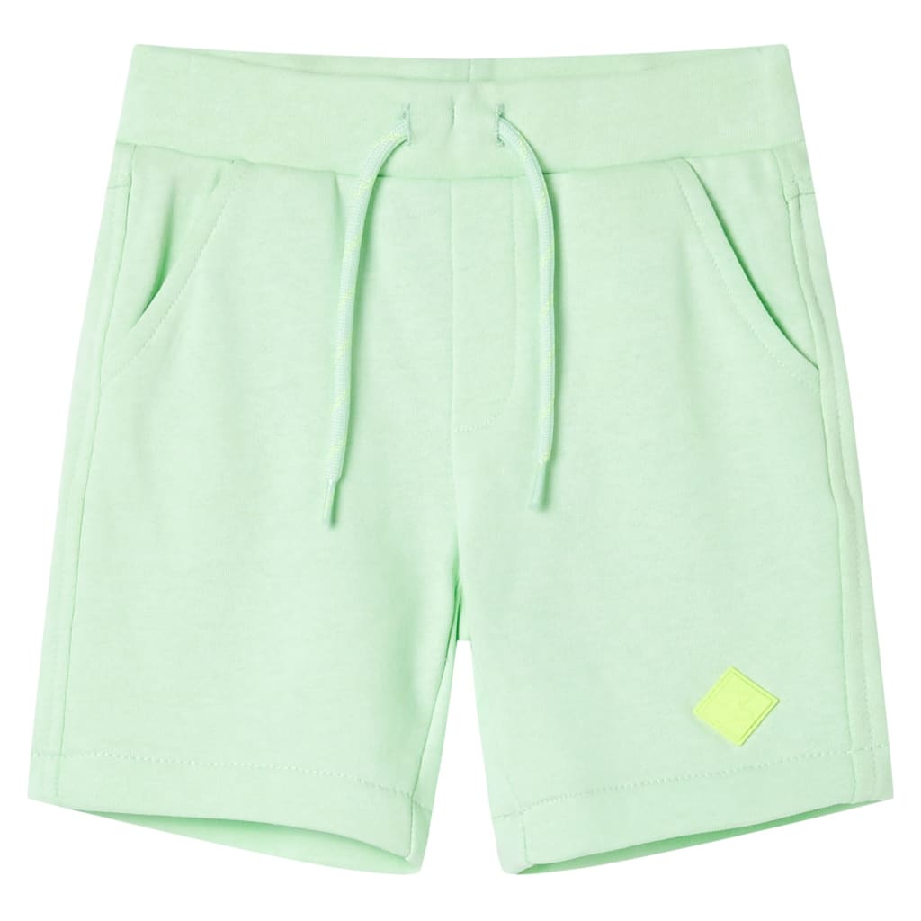 VidaXL Kindershorts met trekkoord 116 felgroen