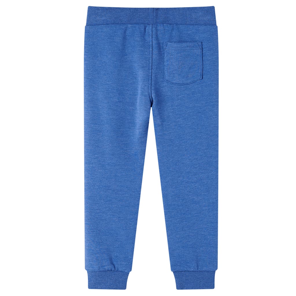 VidaXL Kinderjoggingbroek 92 gemêleerd blauw