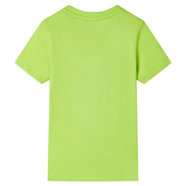 VidaXL Kindershirt met korte mouwen 92 limoengroen