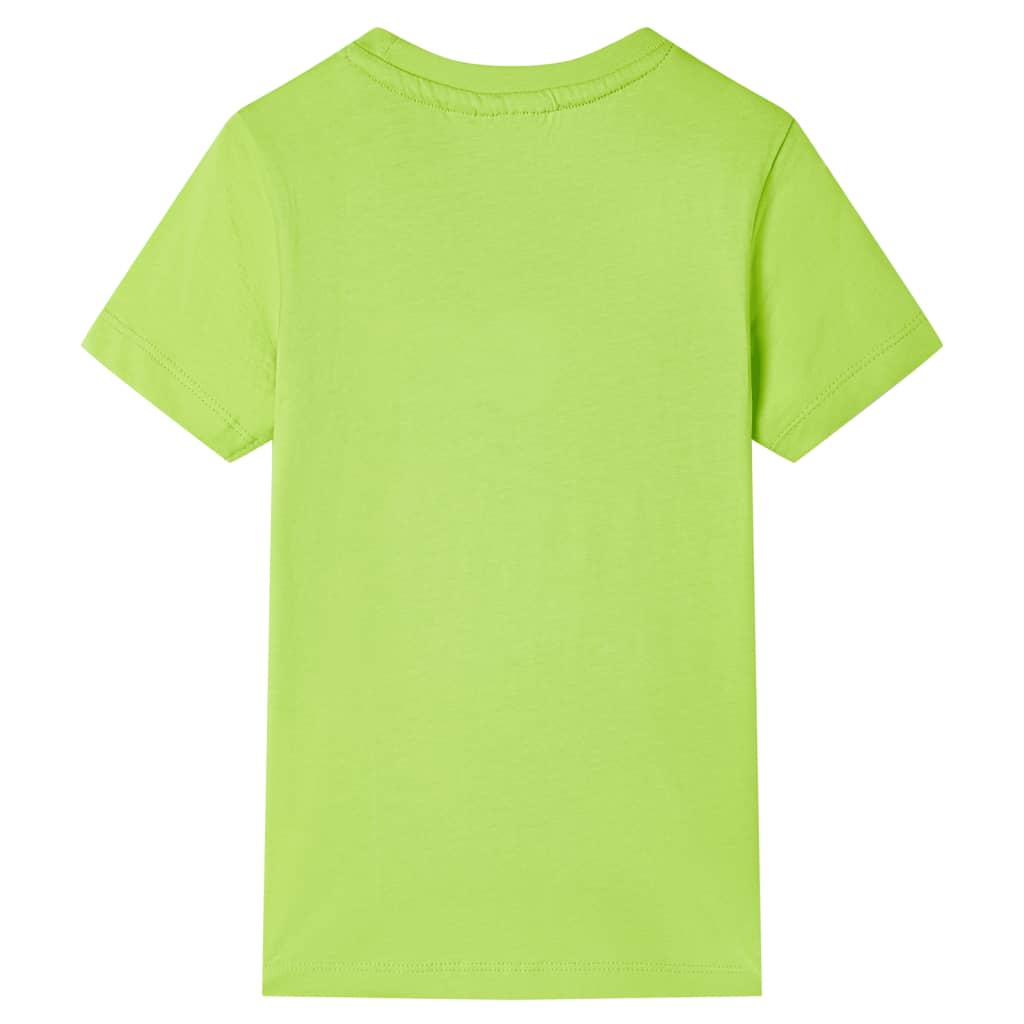 VidaXL Kindershirt met korte mouwen 116 limoengroen