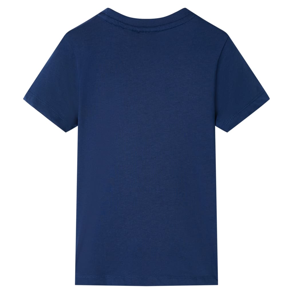 VidaXL Kindershirt met korte mouwen 104 donkerblauw