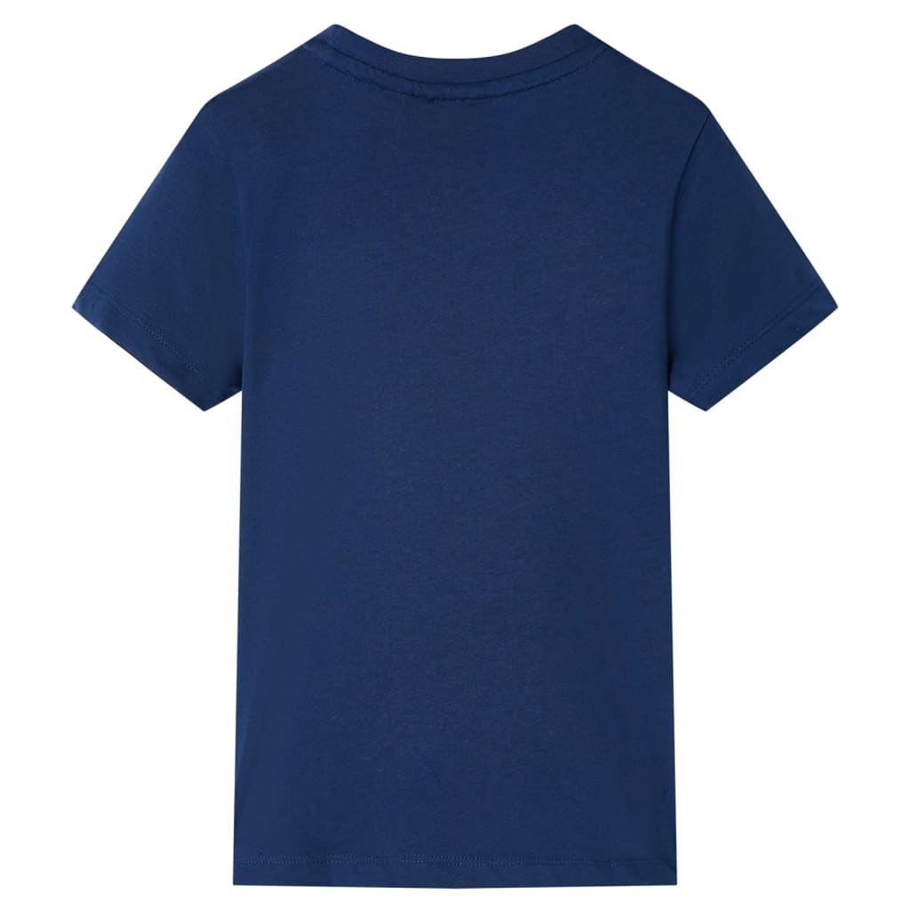 VidaXL Kindershirt met korte mouwen 116 donkerblauw